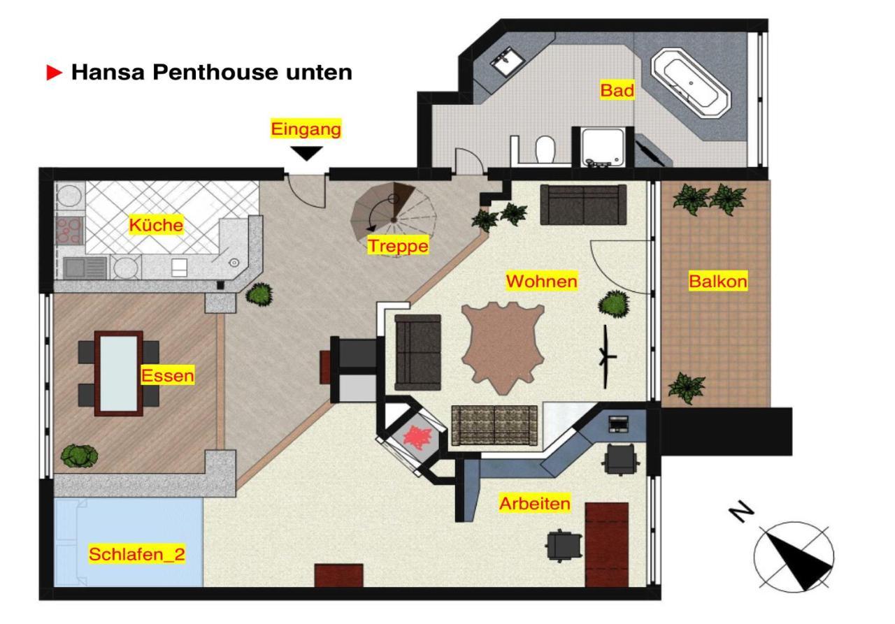 Апартаменты Hansa Penthouse Кёльн – актуальные цены 2024 года, отзывы,  забронировать сейчас